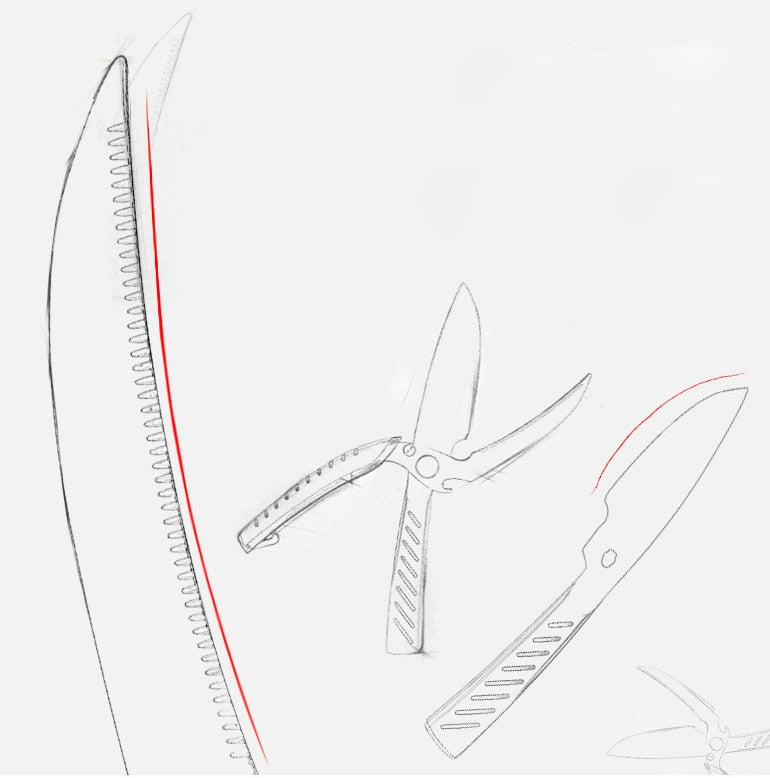 Multi-Function Scissors Chef Knife